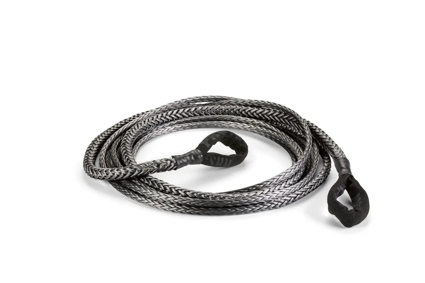 Warn Spydura Pro (TM) synthetic rope extension for winches up to 12,000 lbs. (5443 kg) pulling capacity. 3/8" (9.5MM) X 25' (7.62M) Features reinforced soft eyes on both ends allowing you to easily extend the reach of your winch. by Warn