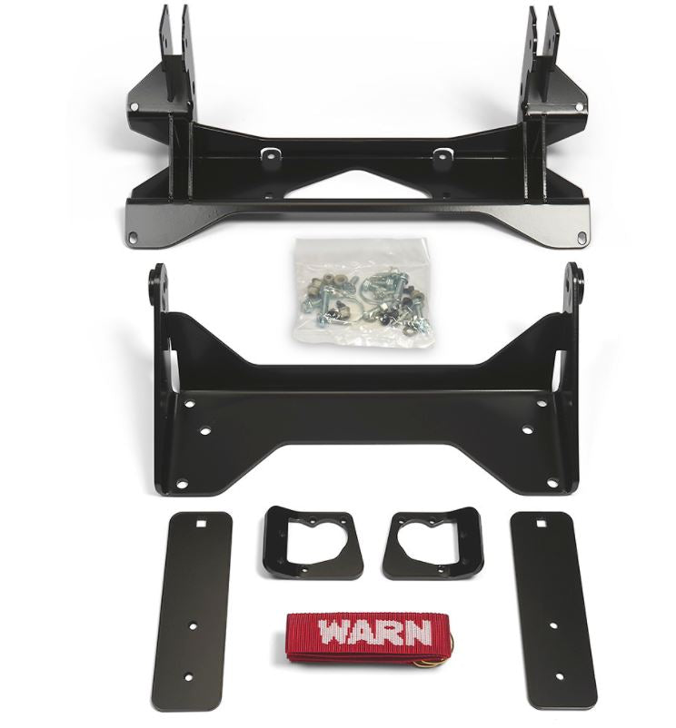 Warn Front Plow Mount for Kawasaki Mule PRO . Requires WARN 103760 ProVantage II UTV Front Mount Pushtube and any length of WARN ProVantage II Blade