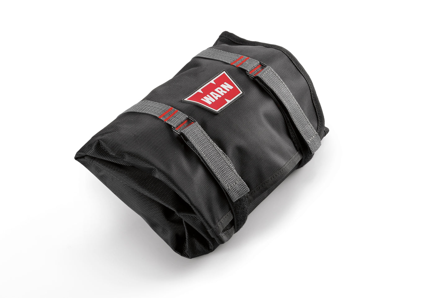 Warn tool roll recovery kit for winch capacities up to 4500 lbs. Includes two 1/2" shackles, 1"x8' tree strap, and a pair of gloves in a compact ballistic nylon tool roll.