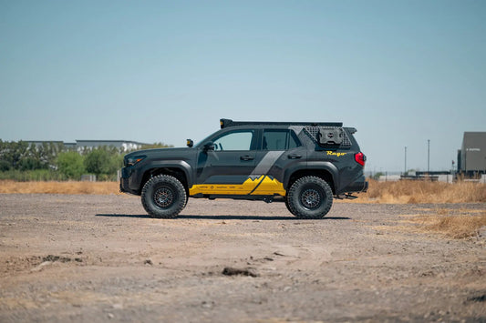 Rago Fabrication Toyota Roof Rack Baja Designs LP6 Round Light Mount by Rago Fabrication