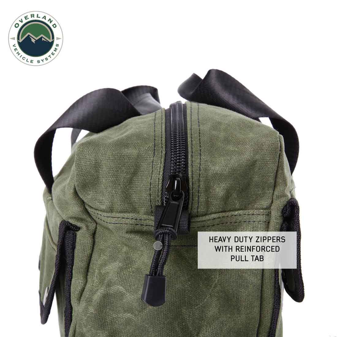 OVS Small Duffle Bag With Handle And Straps - #16 Waxed Canvas by OVS