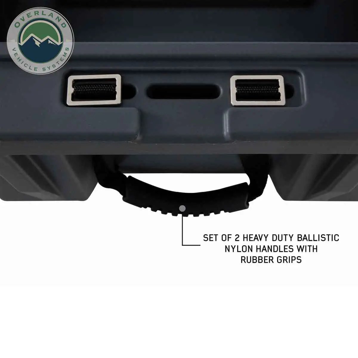 OVS D.B.S. - Dark Grey 53 QT Dry Box with Wheels, Drain, and Bottle Opener by OVS