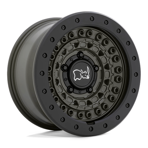 Black Rhino Hard Alloys BARRICADE 20X9 6X5.5 112 OD-GRN-BLK +0