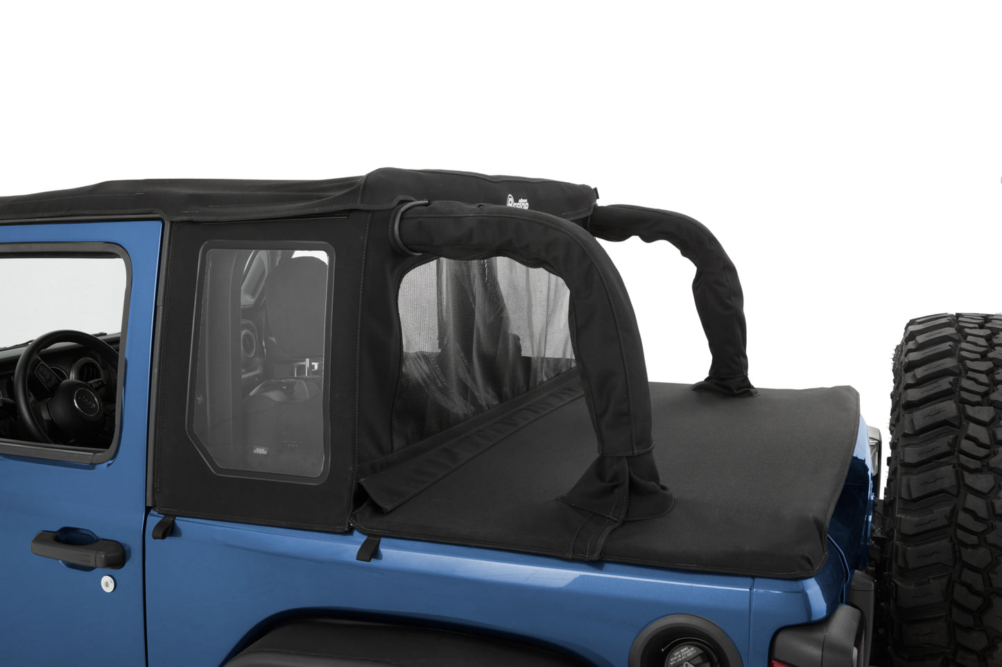 Bestop Halftop Soft Top - Jeep '18-2023 Wrangler JL 2-Door (Premium Black Twill)