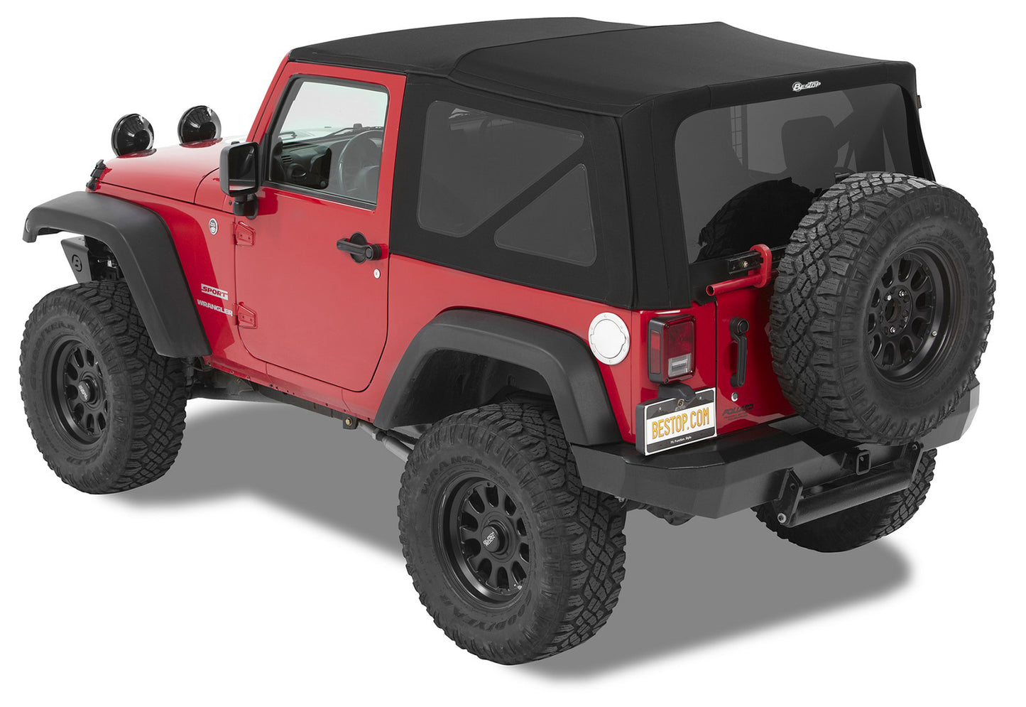 Bestop Supertop - Jeep '07-18 Wrangler JK 2-Door (Premium Black Twill)