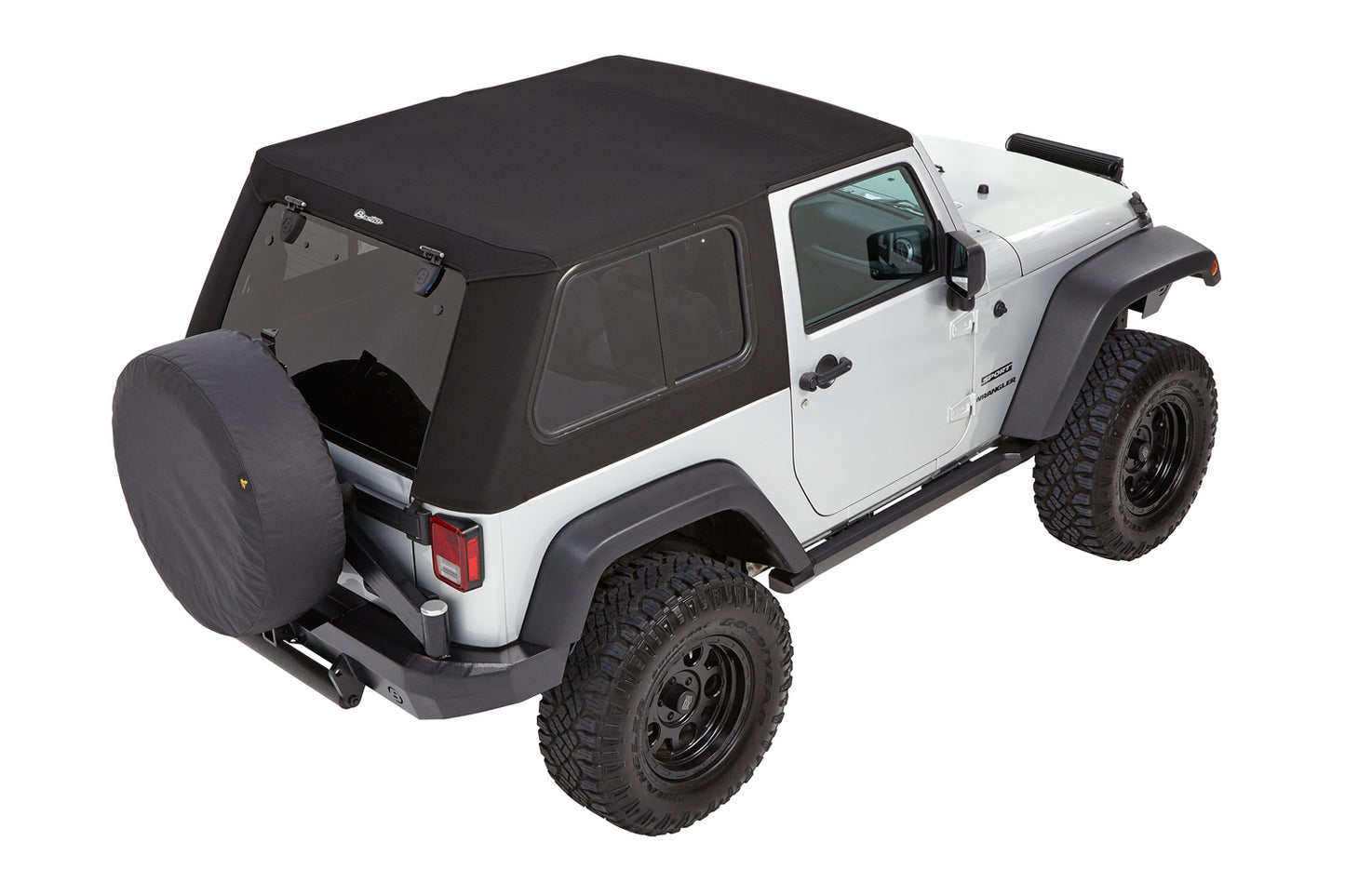 Bestop Trektop Pro - Jeep '07-18 Wrangler JK 2-Door (Premium Black Twill)