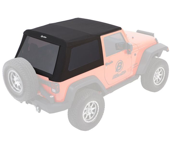 Bestop Trektop Glide - Jeep '07-18 Wrangler JK 2-Door (Black Diamond)