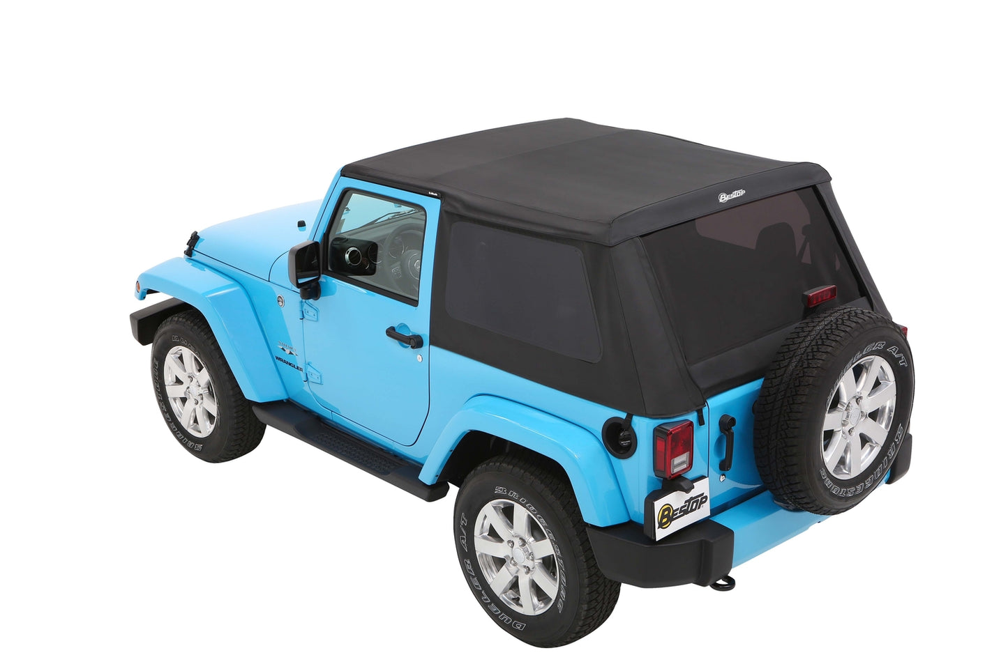 Bestop Trektop - Jeep '07-18 Wrangler JK 2-Door (Premium Black Twill)