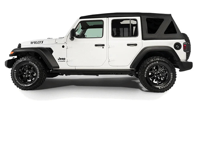 Bestop eTop Jeep 2018-26 Wrangler JL; 4-Door; 4XE (Squareback; Black)