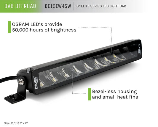 DV8 Offroad 13-Inch Elite Series Led Light Bar by DV8 Offroad