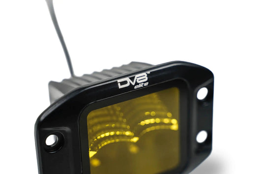 DV8 Offroad 3-Inch Elite Series Led Amber Flush Mount Pod Light by DV8 Offroad