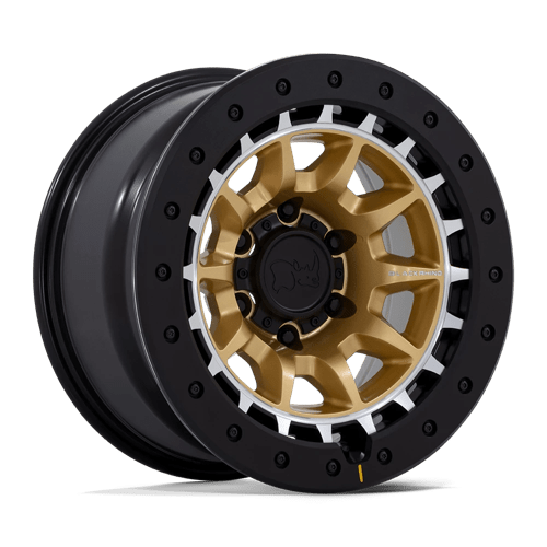 Black Rhino Hard Alloys TUSK 17X8.5 6X5.5 106 -10 M-GOLD-MCH