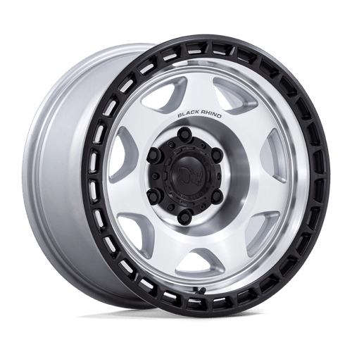 Black Rhino Hard Alloys VOYAGER 17X8.5 6X5.5 106 -10 SLV-MC-BLK