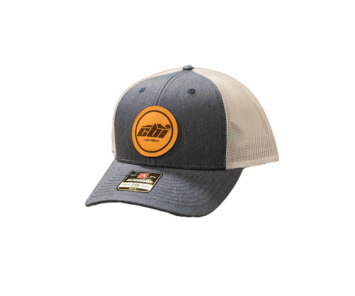 CBI Round Leather Patch Hat | Navy Heather by CBI