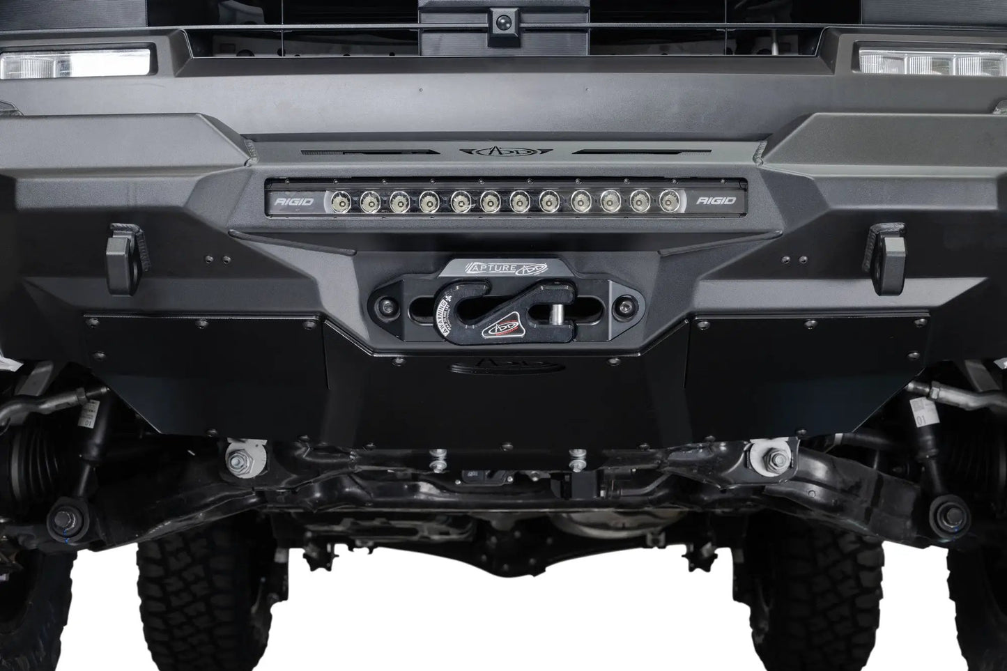 Addictive Desert Designs 2025 Toyota 4Runner Stealth Center Mount Front Bumper with Top Hoop by Addictive Desert Designs