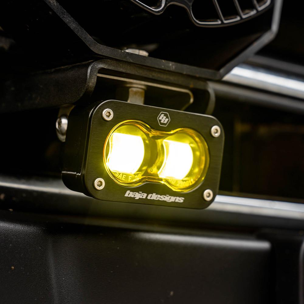 Baja Designs S2 SAE, Pair LED Spot, Baja Amber