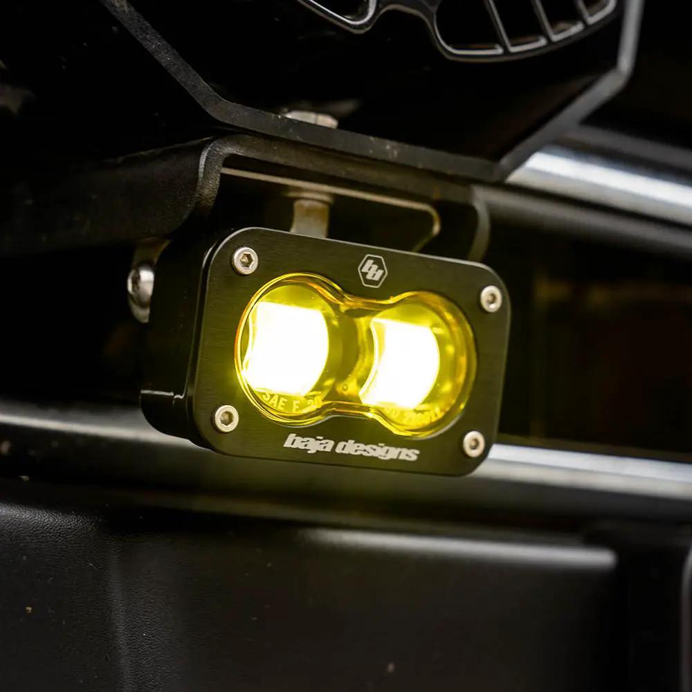 Baja Designs S2 SAE, Pair LED Spot, Baja Amber by Baja Designs