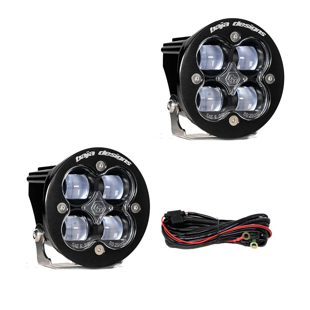 Baja Designs Squadron-R SAE LED Light Pod Pair (SAE Fog; Clear)