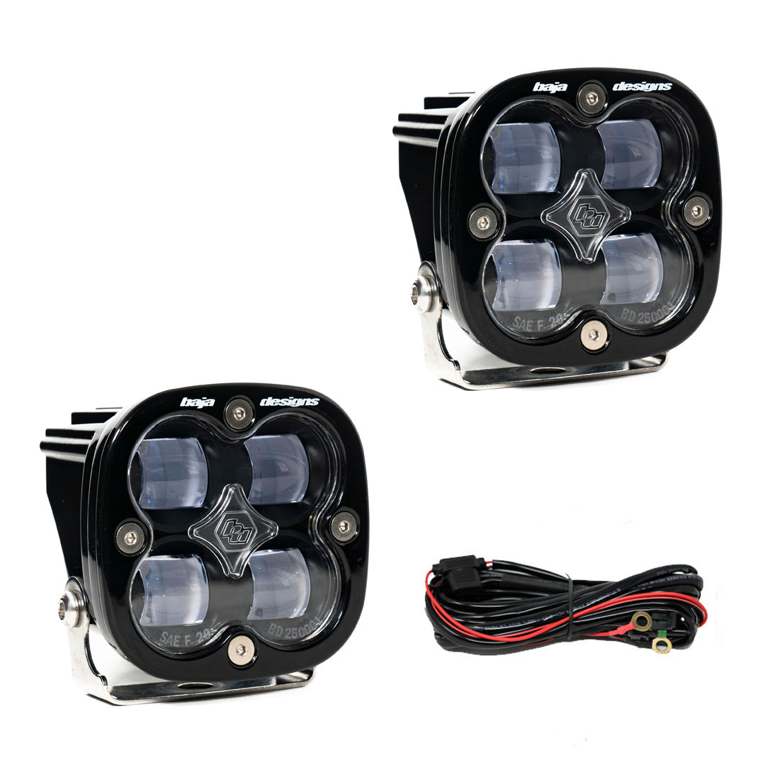 Baja Designs Squadron SAE LED Light Pod Pair (SAE Fog; Clear)