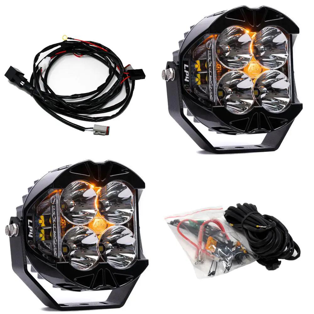 Baja Designs LP4 Pro LED Light Pod Pair (Spot; Clear) by Baja Designs