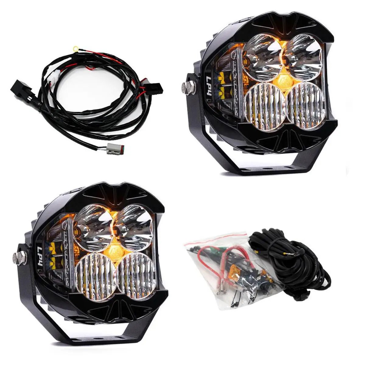 Baja Designs LP4 Pro LED Light Pod Pair (Driving/Combo; Clear) by Baja Designs