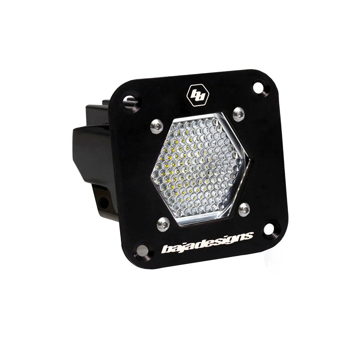 Baja Designs S1 Black Flush Mount LED Light Pod (Work/Scene; Clear) by Baja Designs