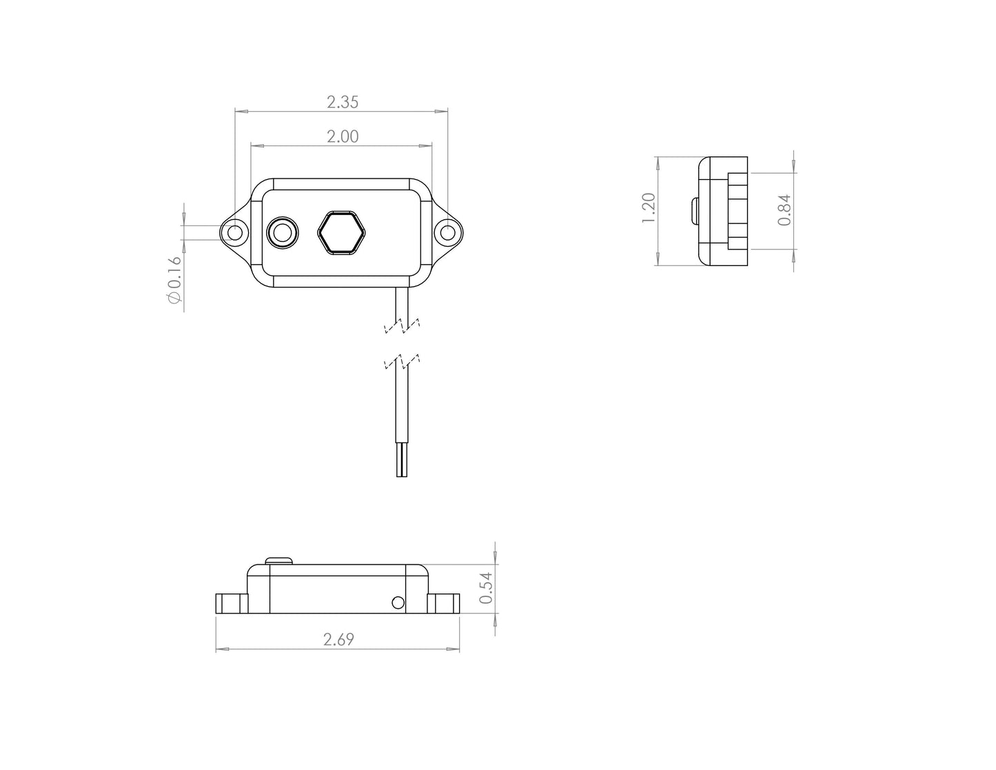 Baja Designs LED Dome Light with Switch (Baja Amber)