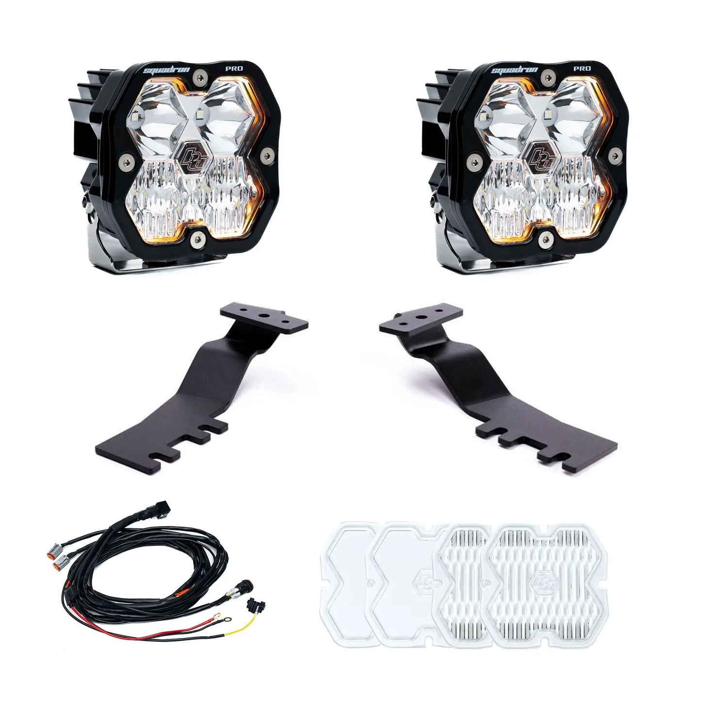 Baja Designs 2024-26 Toyota Tacoma, Squadron Pro 2.0, A-pillar Kit, Clear, DC by Baja Designs