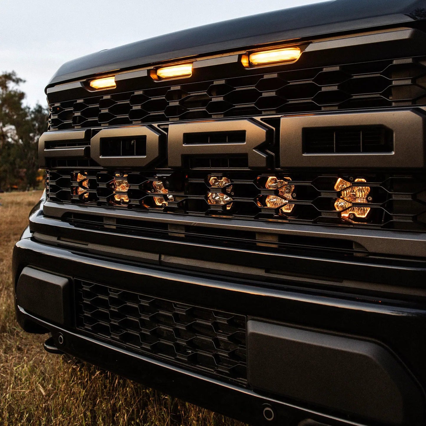 Baja Designs 21-26 Ford Raptor, 24 Raptor R/37, Behind the Grille, Squadron Pro 2.0, Clear, Multi Patterns by Baja Designs