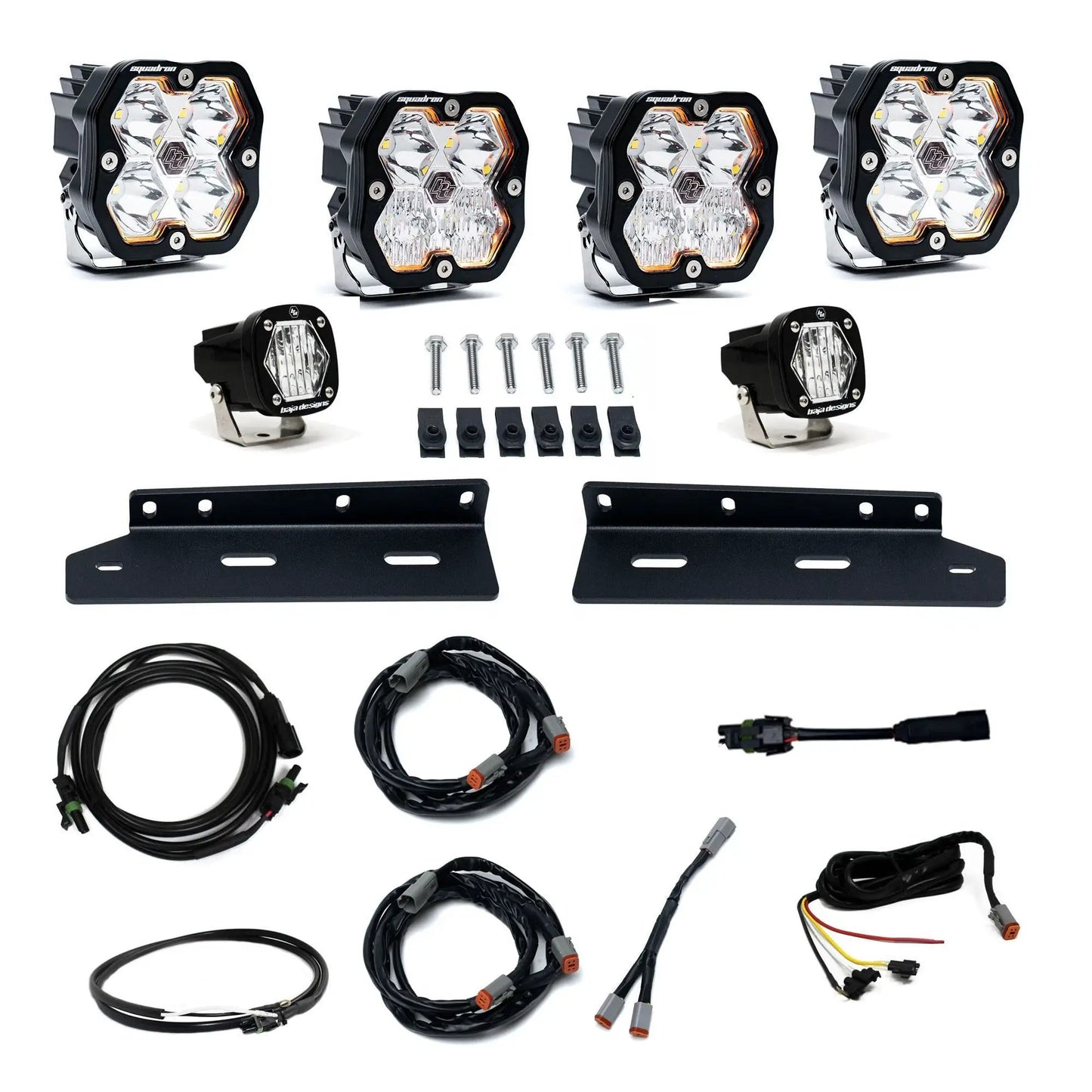 Baja Designs 21-26 Ford Raptor, Fog Pocket Kit, Squadron Sport 2.0, Clear, Multi Patterns by Baja Designs