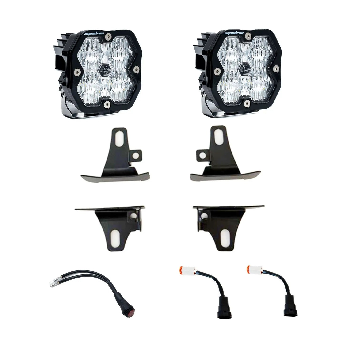 Baja Designs 2017-2022 Ford Super Duty, 15-20 F-150, Fog Pocket Kit, Fog Pocket Kit, Squadron Sport 2.0, Clear, WC by Baja Designs