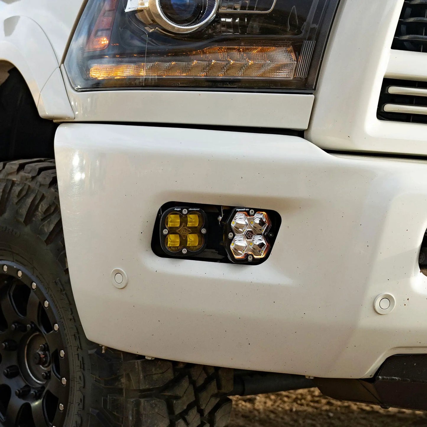 Baja Designs 2010-2018 Dodge Ram 2500/3500, 09-12 1500, Fog Pocket Kit, Squadron SAE 2.0, Baja Amber, SAE Fog by Baja Designs