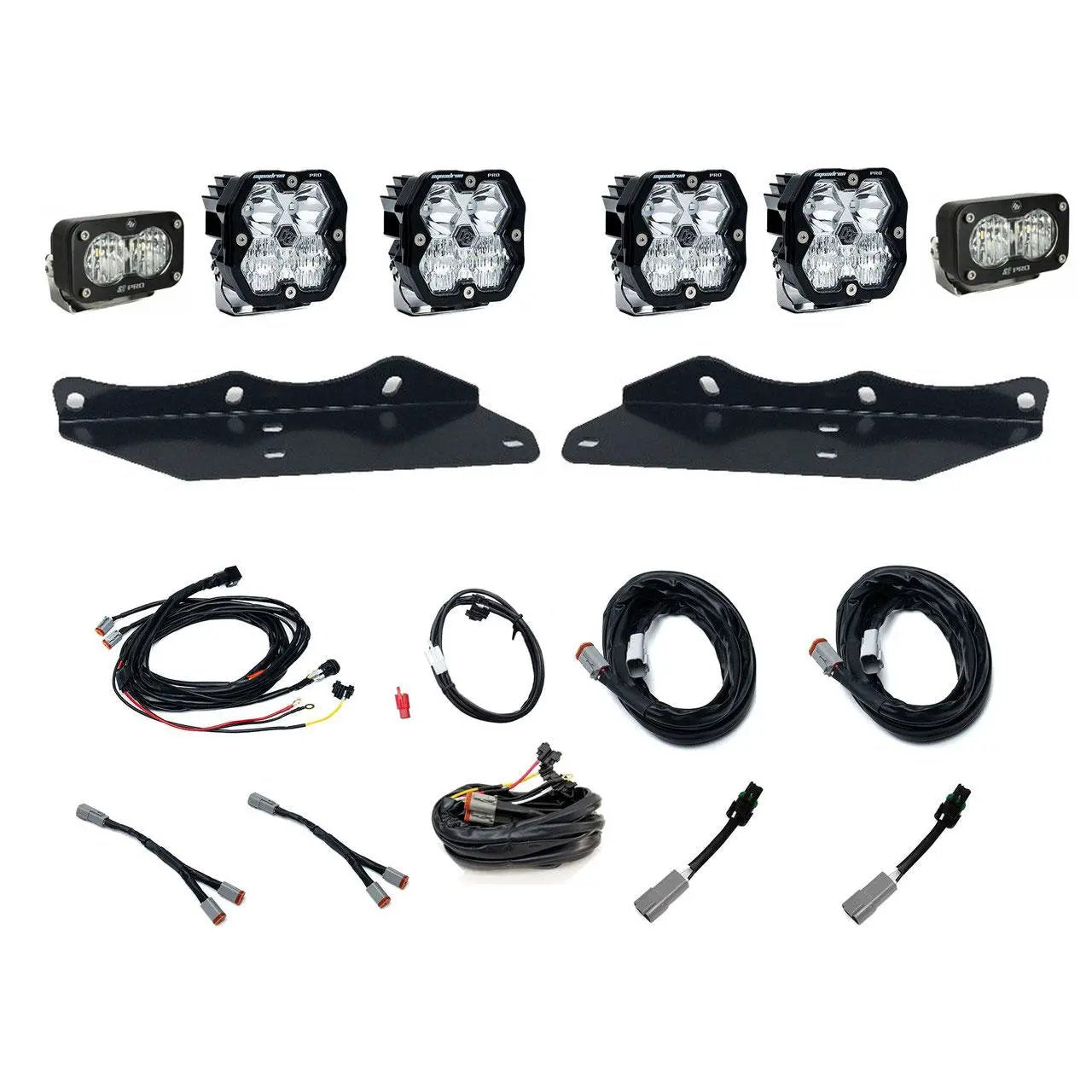 Baja Designs 2017-2020 Ford Raptor, Fog Pocket Kit Unlimited Pro, Squadron Pro 2.0/S2 Pro, Clear, Multi Patterns by Baja Designs