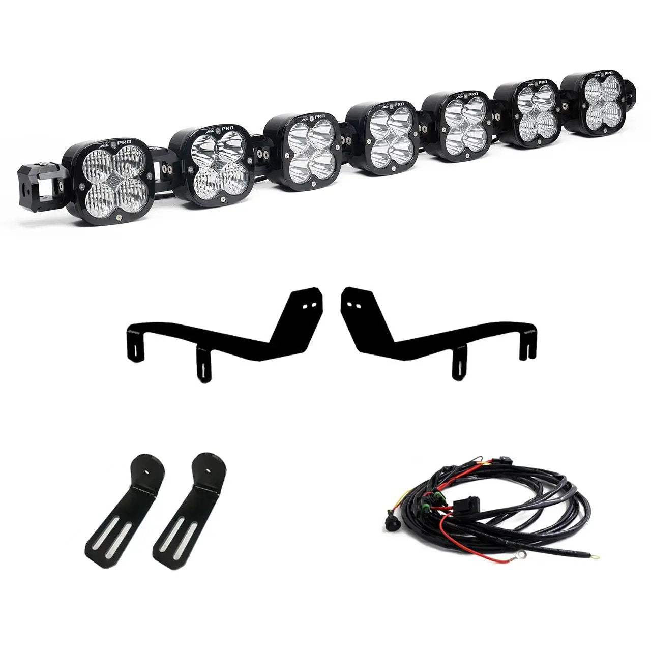 Baja Designs XL Pro Linkable Sport Bumper Light Kit - '17-19 F-250/350 Super Duty (Multi-Pattern; Clear; Toggle Wiring) by Baja Designs