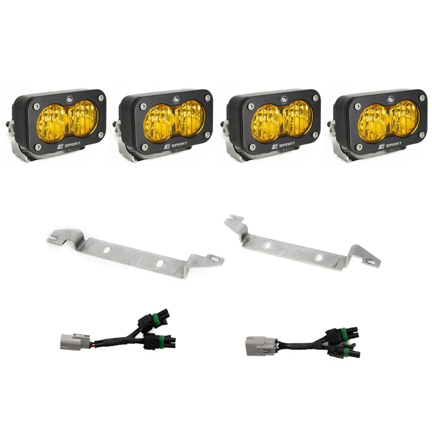 Baja Designs S2 Sport OEM Fog Light Replacement Kit - 2025-2026 Toyota 4Runner NOTE: TRD Pro/Trailhunter (Amber) by Baja Designs