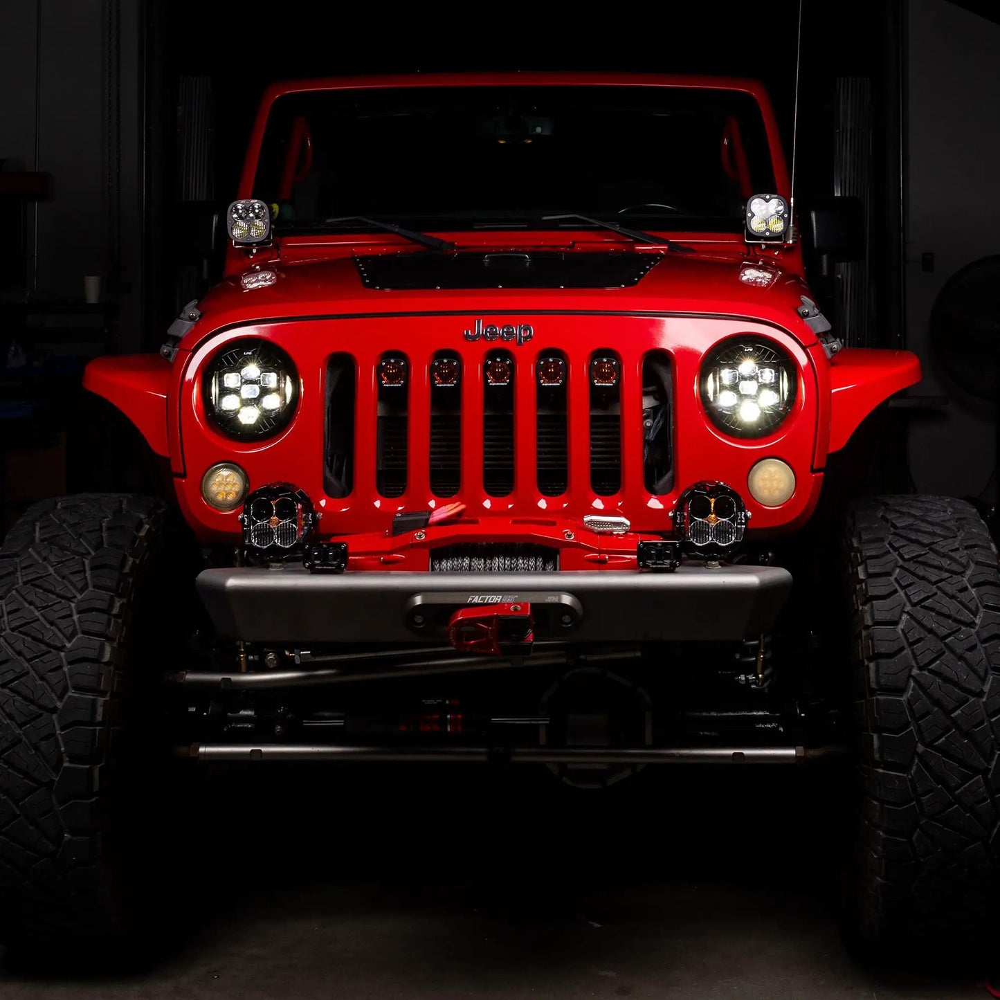 Baja Designs DOT LP6 LED Headlight Kit - Jeep 2007-2018 Wrangler JK; NOTE: w/LED Headlights (White) by Baja Designs