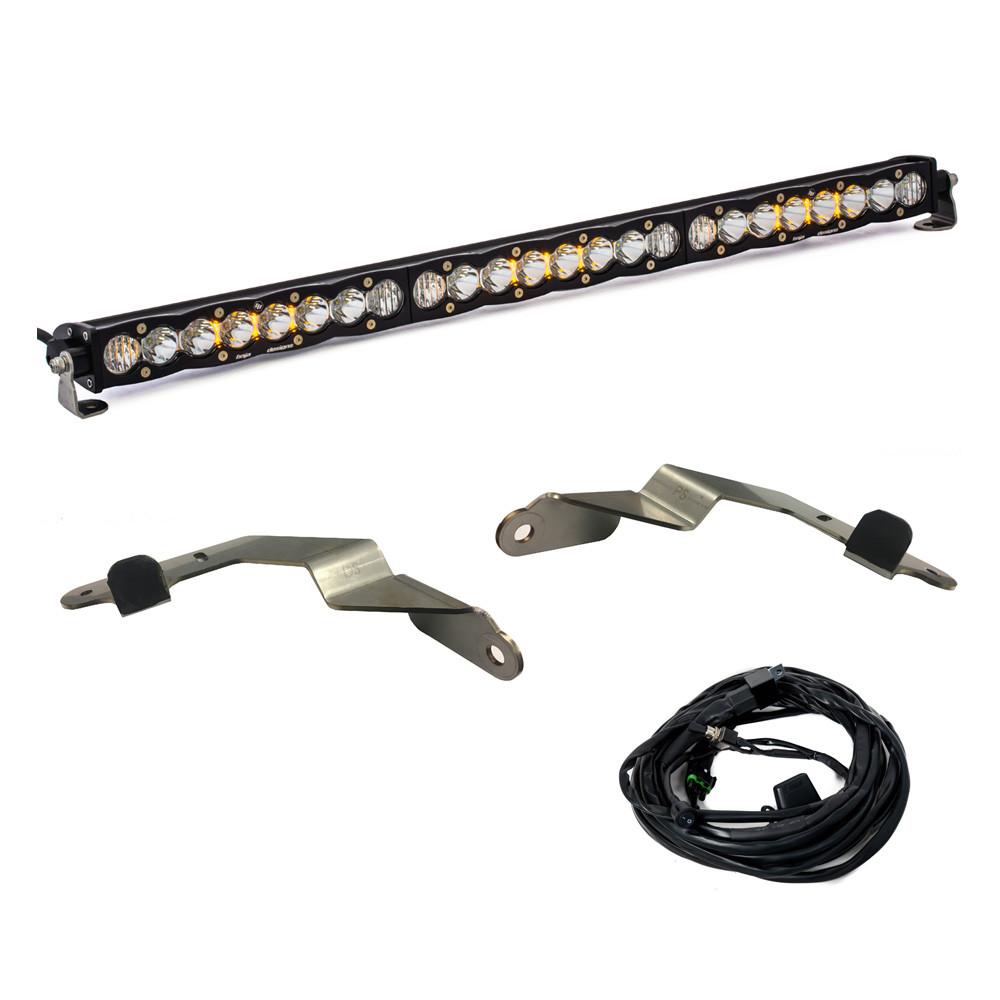 Baja Designs S8 30 Inch Grille Lower Kit - '14-21 Tundra, '23-On Sequoia (Driving/Combo; Clear)