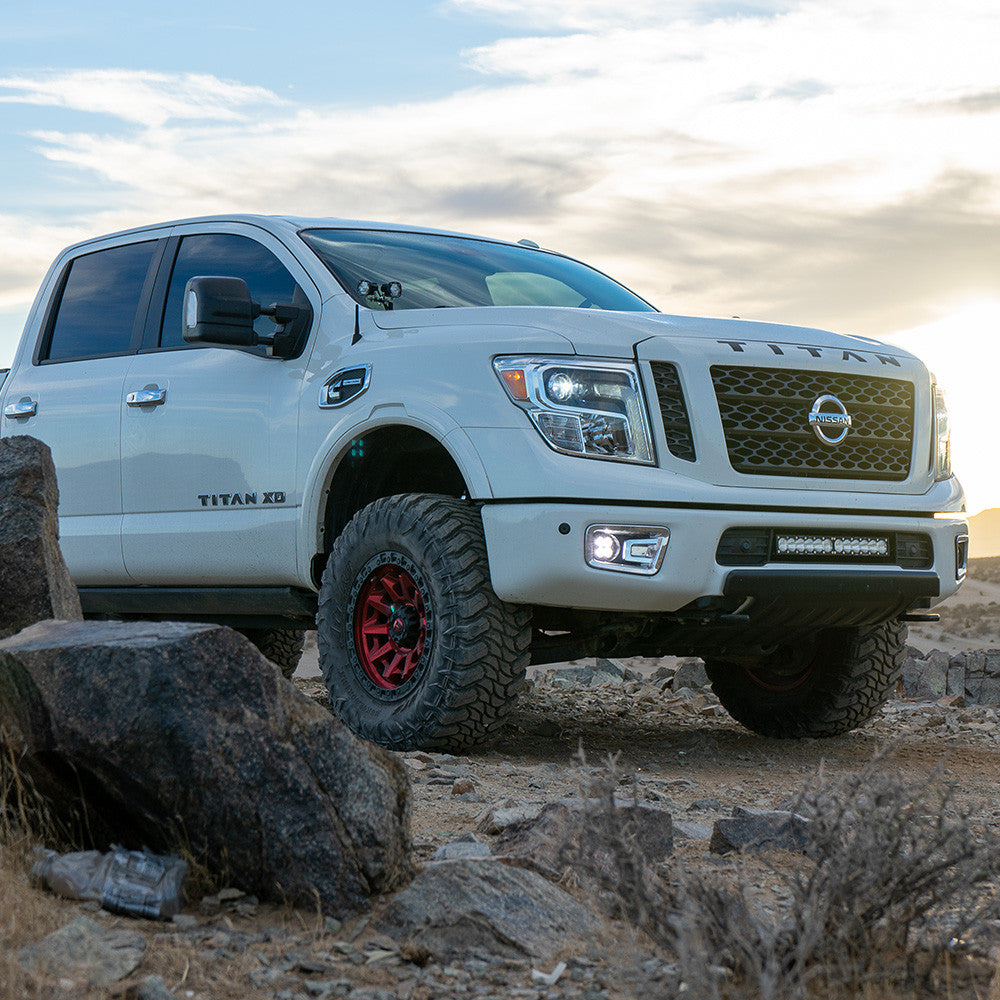 Baja Designs Squadron-R Pro Fog Pocket Kit - '16-19 Titan (Wide Cornering; Clear)