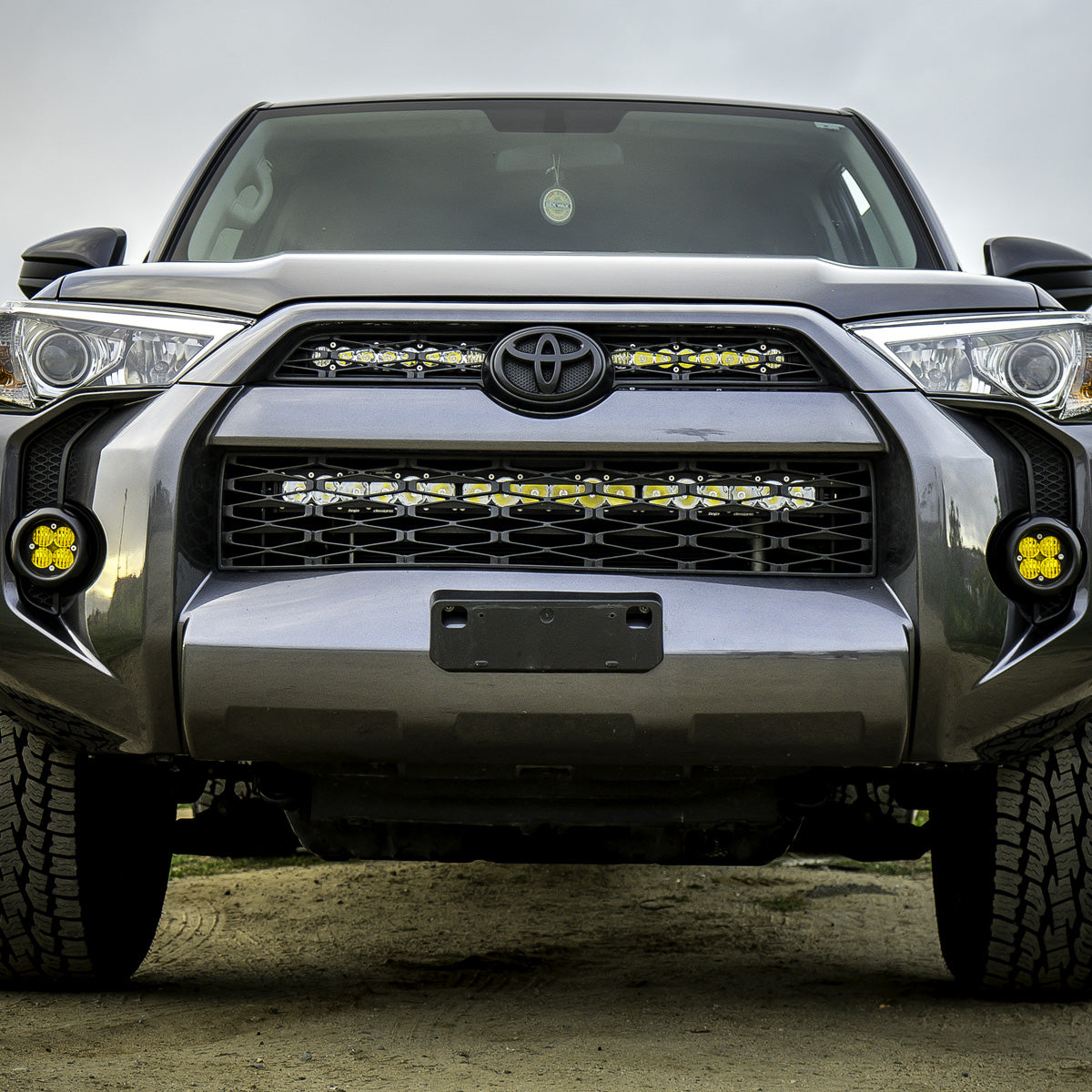 Baja Designs S8 Dual 10 Inch Grille Upper Kit - '14-18 4Runner (Driving/Combo; Clear)