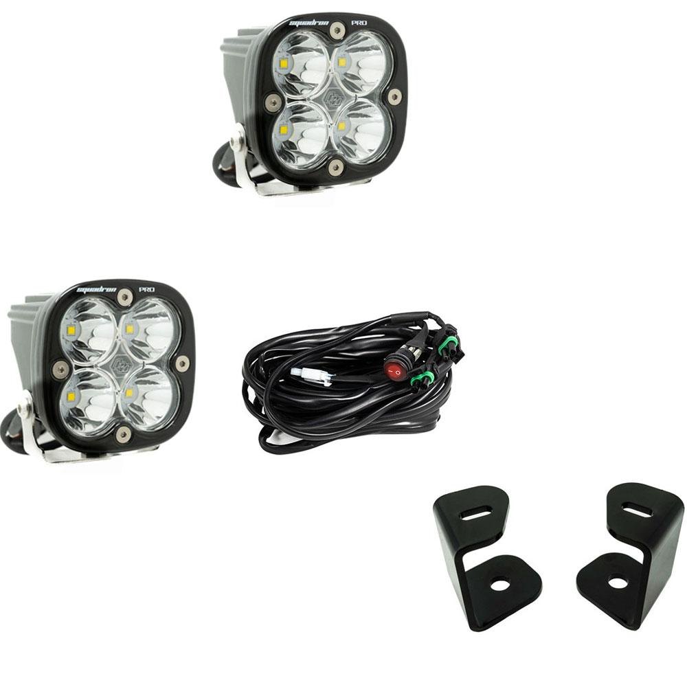 Baja Designs Squadron Pro A-Pillar Kit - '09-10 Ram 1500; '11-18 1500; '19 1500 Classic (Driving/Combo; Clear)