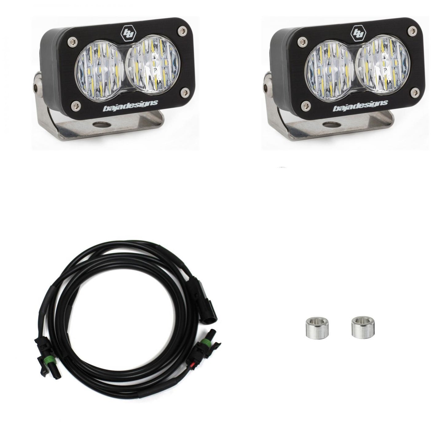 Baja Designs S2 Sport Dual Reverse Kit - '17-26 F-150 Raptor, '23-26 Bronco Raptor, '24-26 F-150 Raptor 37/R (Wide Cornering; Clear)