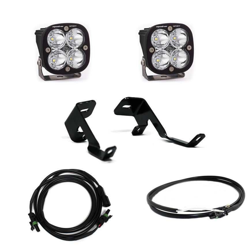Baja Designs Squadron Sport A-Pillar Kit - Ford 2015-2020 F-150; 2017-2020 F-150 Raptor (Spot; Clear)