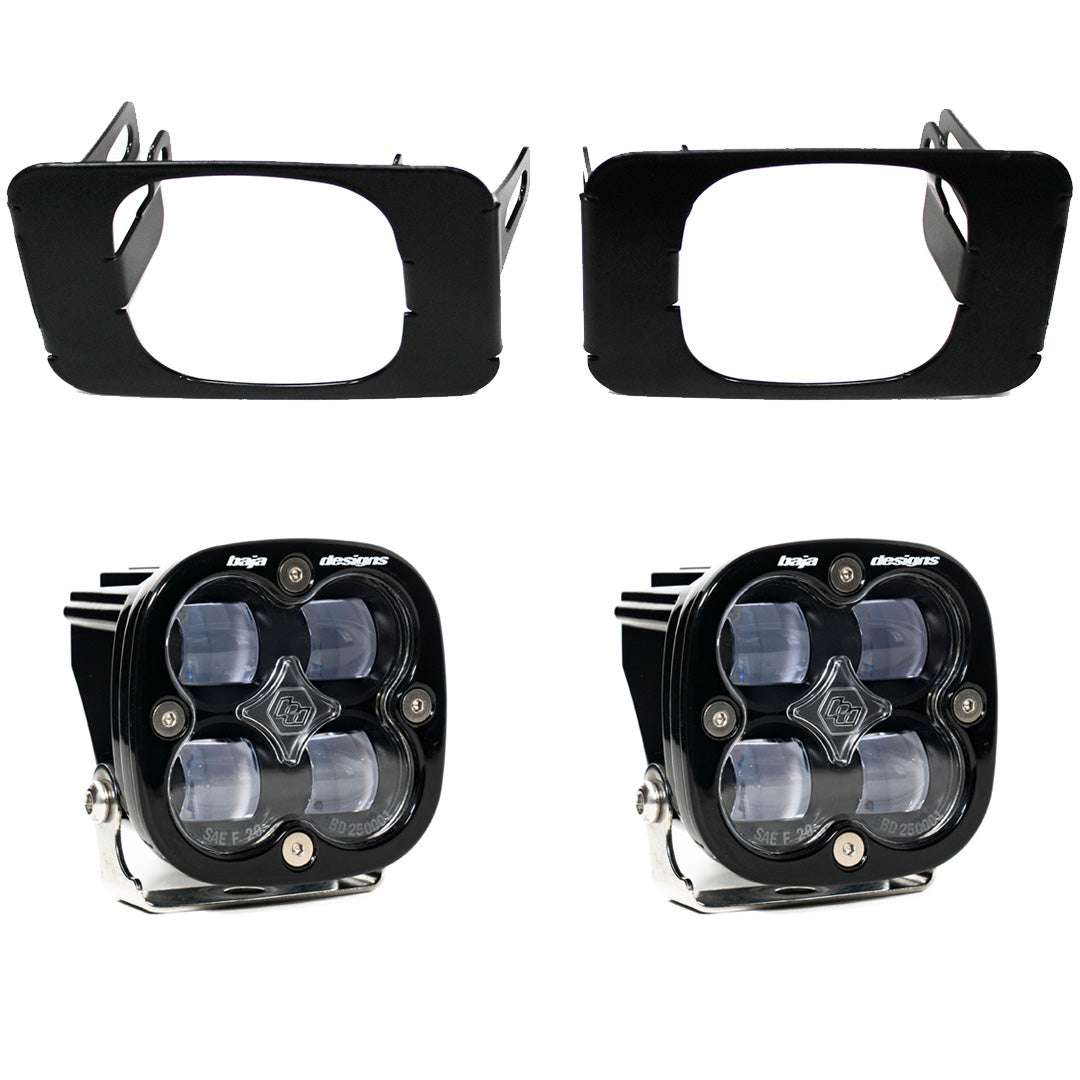 Baja Designs Squadron SAE Fog Pocket Light Kit - Ford 2015-20 F-150; 2017-22 F-250/350 Super Duty (Light Pattern: SAE Fog; Color: Clear)