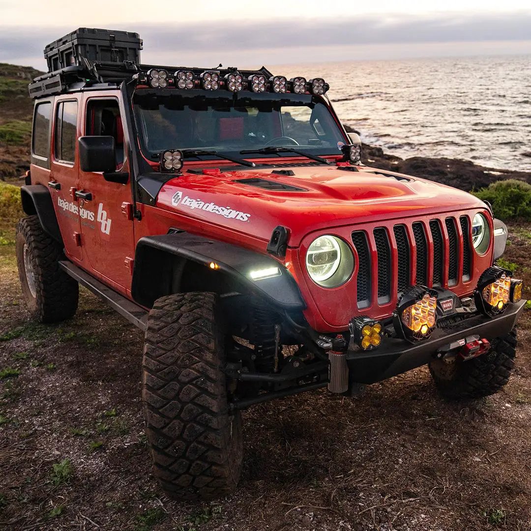 Baja Designs XL Sport Linkable Roof Mount Kit - '20 / '18-26 Wrangler JL (Multi-Pattern; Clear; Toggle Wiring) by Baja Designs