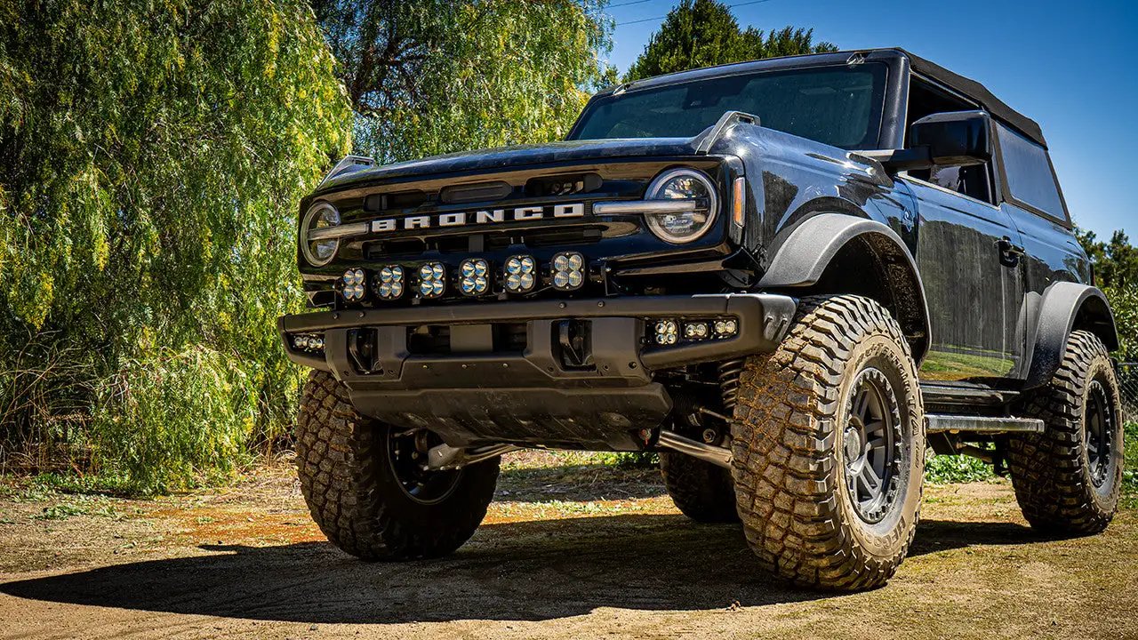 Baja Designs XL Sport Linkable Sport Bumper Light Kit - '21-26 Bronco; '22-26 Bronco Raptor; w/ OE Steel Bumper (Multi-Pattern; Clear; Upfitter Wiring) by Baja Designs