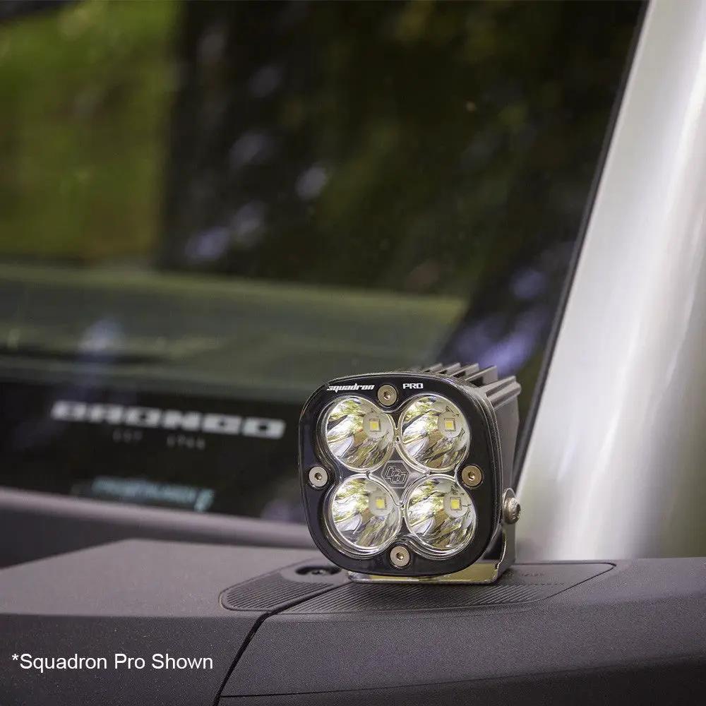 Baja Designs Squadron Sport A-Pillar Kit - '21-26 Bronco; '22-26 Bronco Raptor (Spot; Clear; Toggle Wiring) by Baja Designs