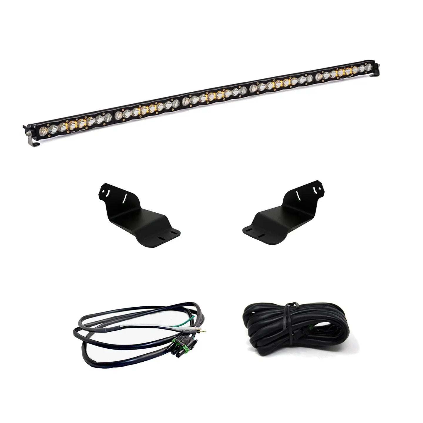 Baja Designs S8 50 Inch Roof Mount Kit - '21-26 Bronco; '22-26 Bronco Raptor (Driving/Combo; Clear; Upfitter Wiring) by Baja Designs