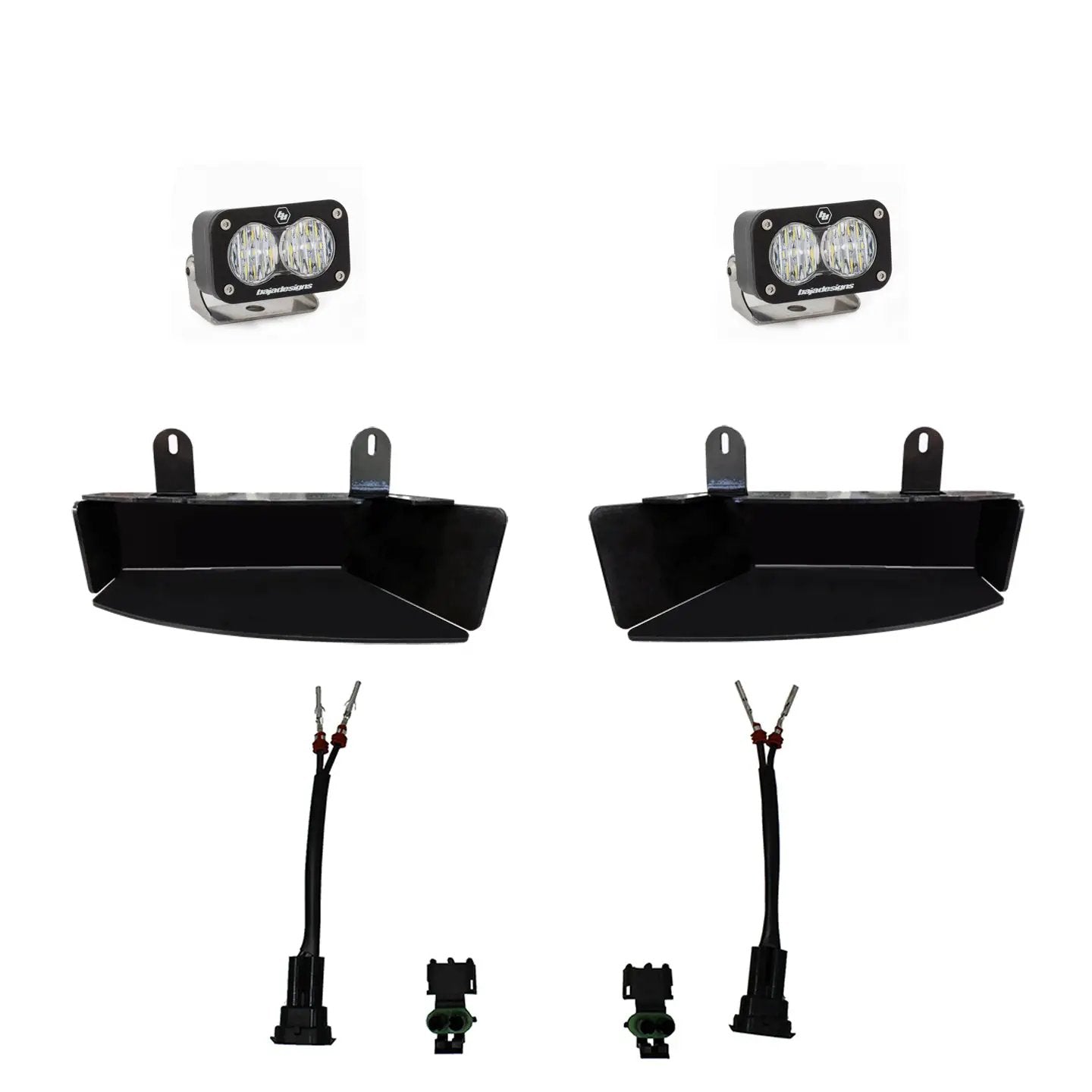 Baja Designs S2 Sport Fog Pocket Kit - '19-26 2500/3500 (Wide Cornering; Clear) by Baja Designs