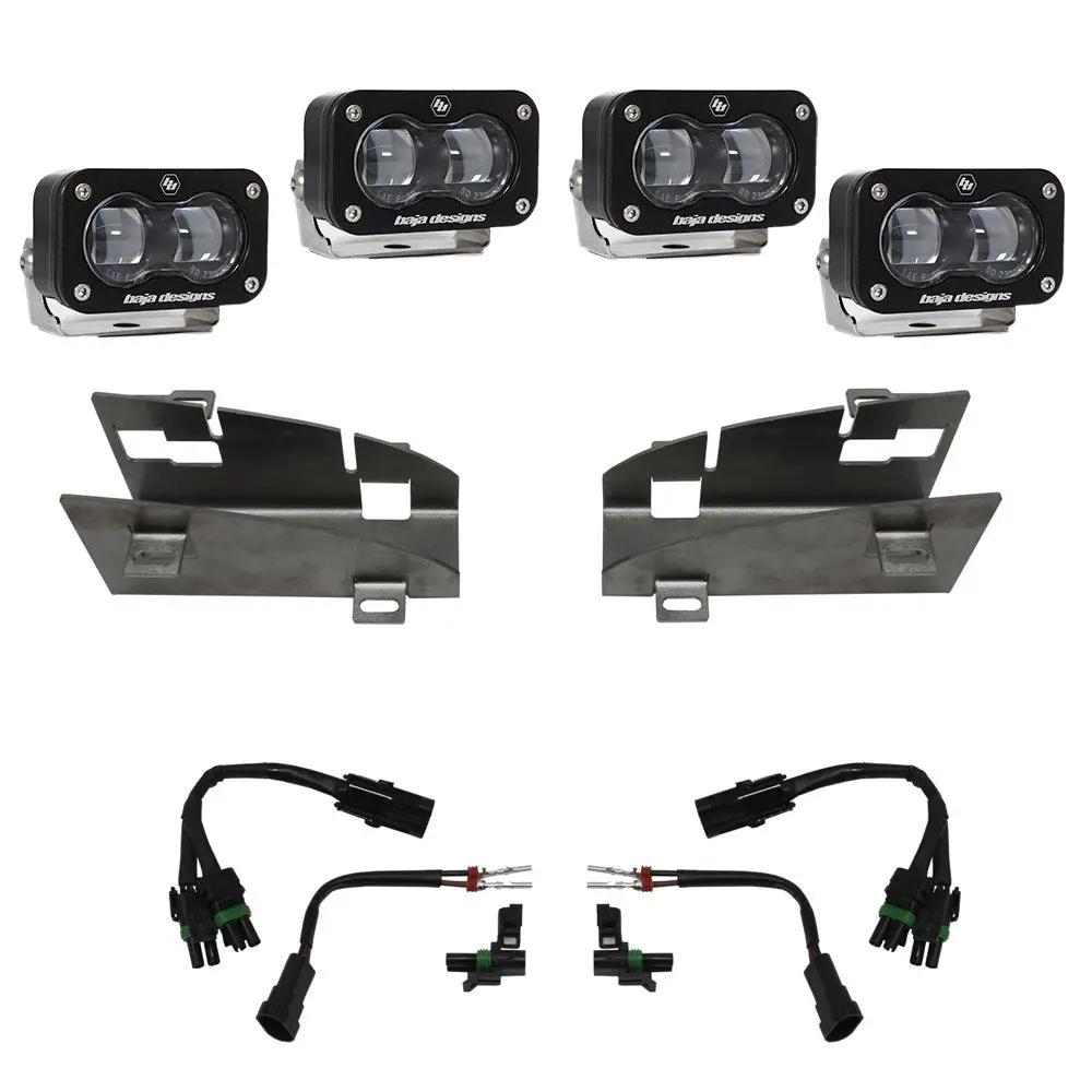 Baja Designs Dodge, Ram Rebel/TRX (19-24), Dual S2 SAE Fog Pocket Kit by Baja Designs