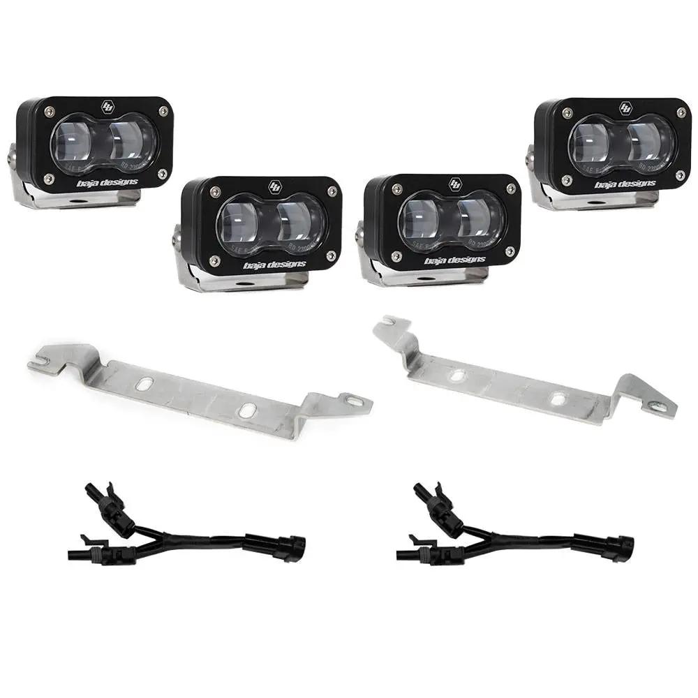 Baja Designs S2 SAE OEM Fog Light Replacement Kit - 2024-2026 Toyota Tacoma (SAE Spot; Clear) by Baja Designs